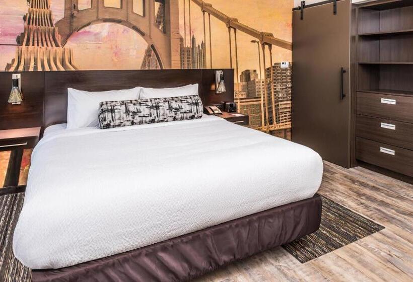 带大床的标准工作室, Residence Inn By Marriott Pittsburgh Oakland/university Place