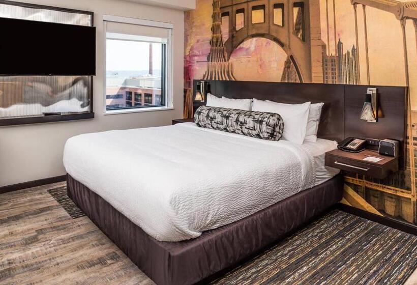 带大床的标准工作室, Residence Inn By Marriott Pittsburgh Oakland/university Place