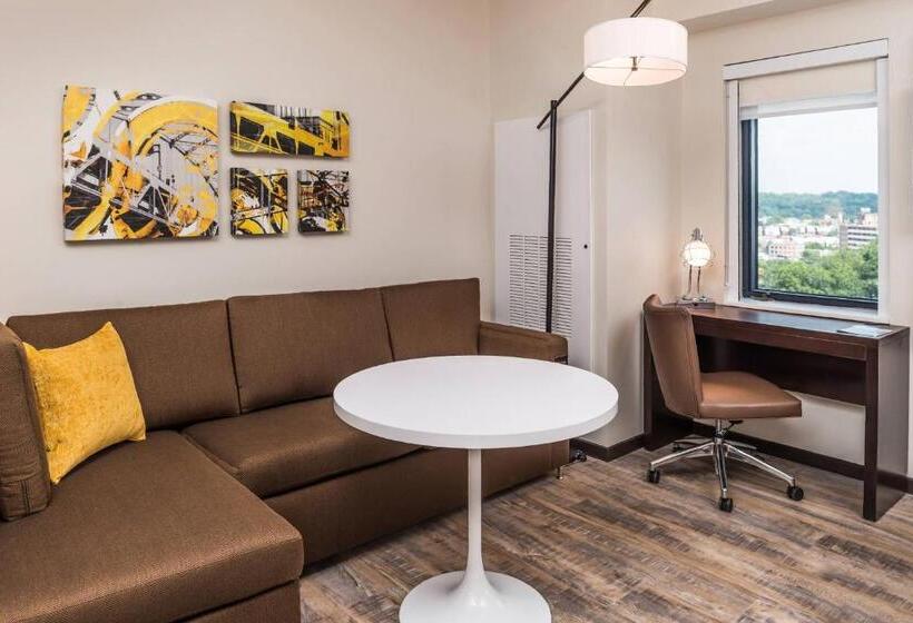 带大床的标准工作室, Residence Inn By Marriott Pittsburgh Oakland/university Place