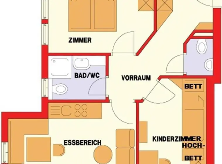 Huoneisto 1 Makuuhuone, Garni Zerza