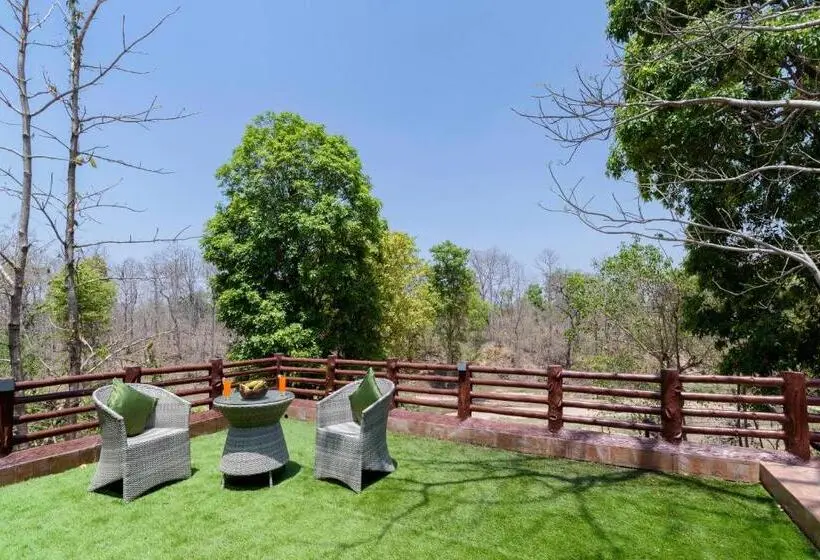 Deluxe room with river view, The Riverwood Forest Retreat Pench