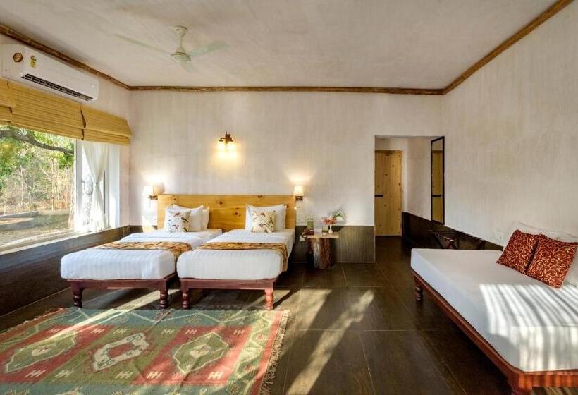 ガーデンビューデラックスルーム, The Riverwood Forest Retreat Pench