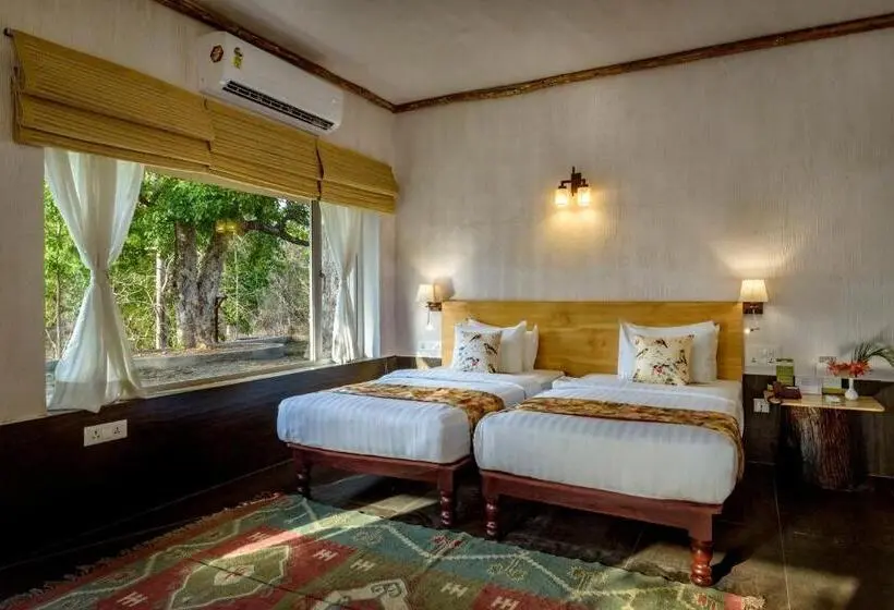 ガーデンビューデラックスルーム, The Riverwood Forest Retreat Pench