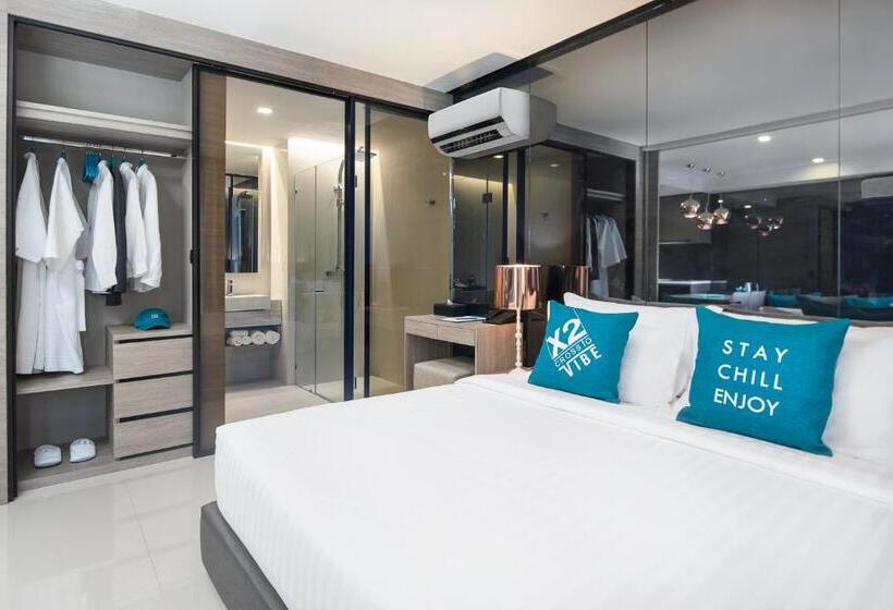 带1个卧室的豪华公寓, Cross Vibe Pattaya Seaphere   Formerly X2 Vibe Pattaya Seaphere