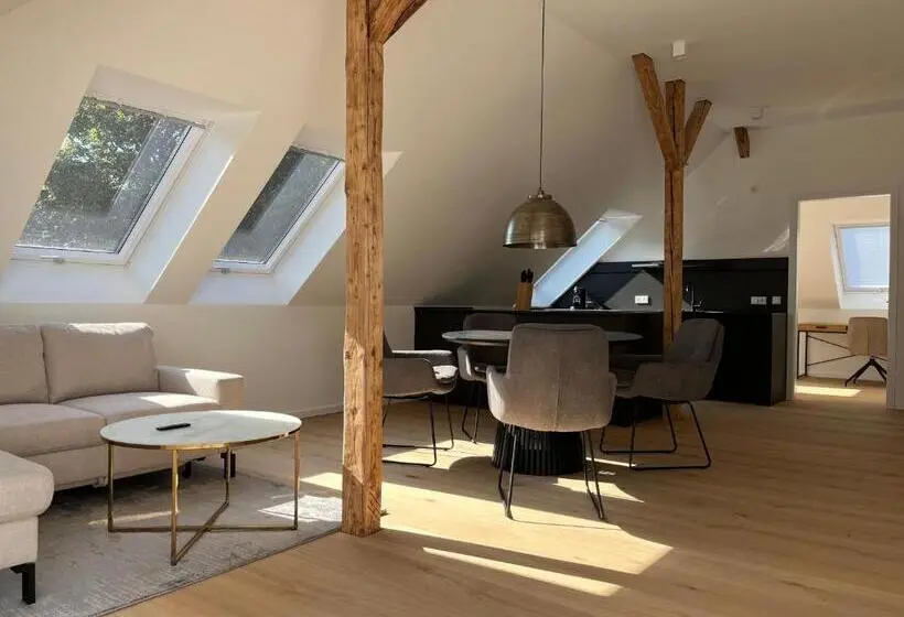 １ベッドルームのデラックスアパートメント, Villa Am Stadtpark   Boardinghouse