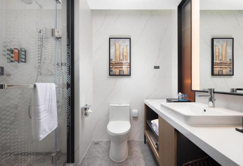 キングサイズベッドのデラックスルーム, Hampton By Hilton Nanjing Xianlin University Town