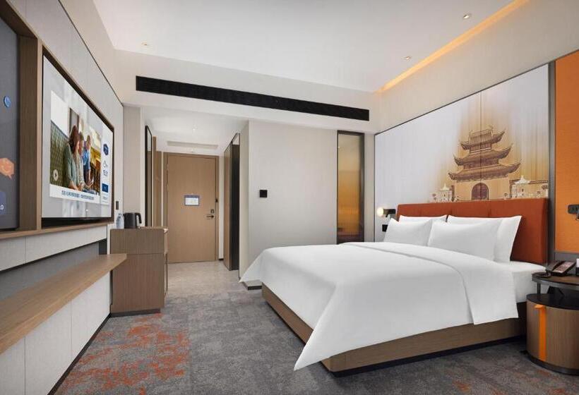 キングサイズベッドのデラックスルーム, Hampton By Hilton Nanjing Xianlin University Town