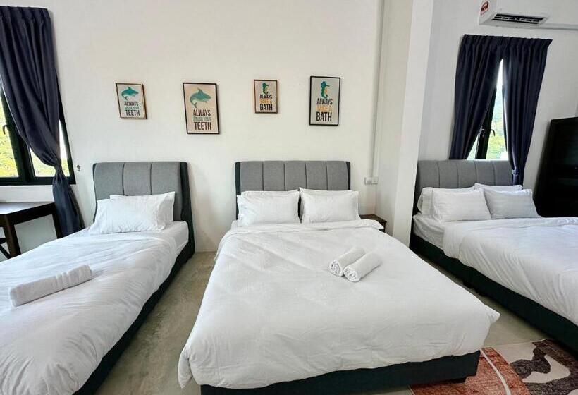 חדר משפחתי נוף לים, Ferringhi Inn 51