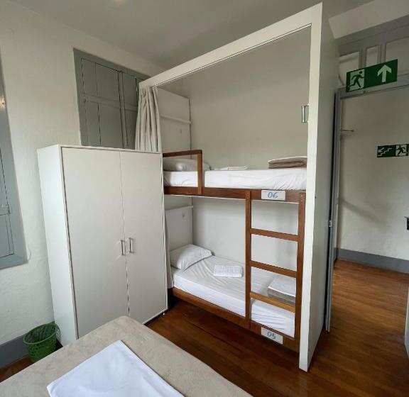 Quarto quádruplo Económico Casa de banho partilhada, Casarão Hostel