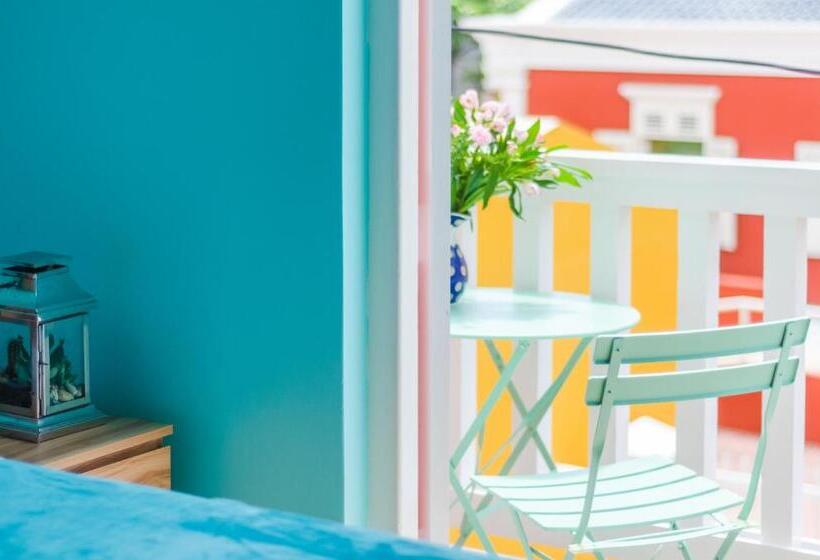 اتاق استاندارد با بالکن, Bed & Bike Curacao