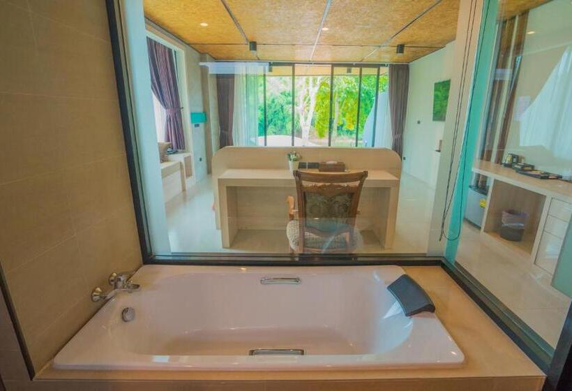 וילה דלוקס חדר שינה 1, Binlha Raft Resort