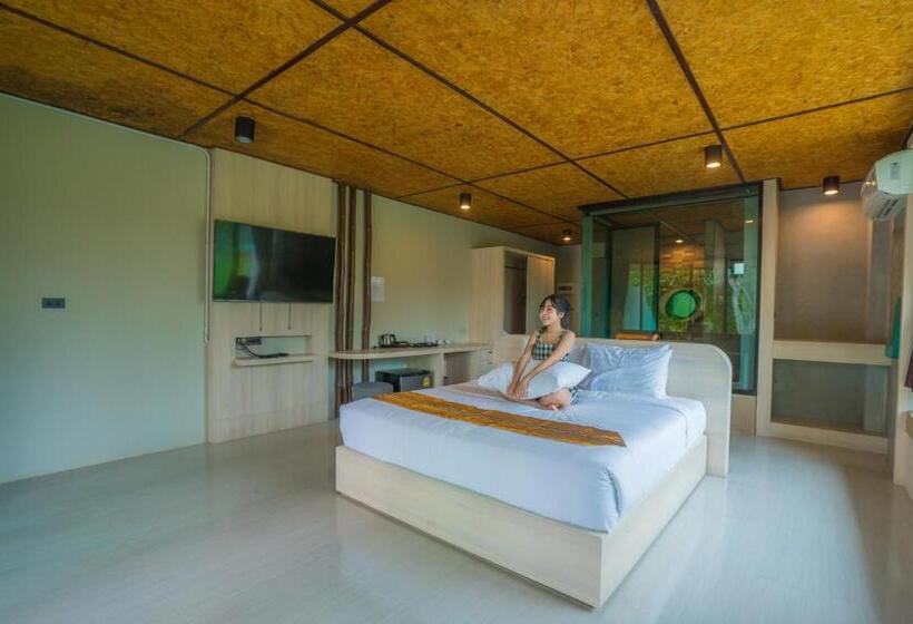 וילה דלוקס חדר שינה 1, Binlha Raft Resort