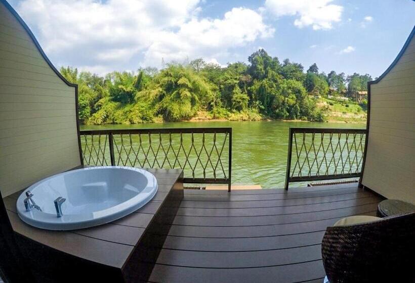 חדק דלוקס עם ג'קוזי, Binlha Raft Resort