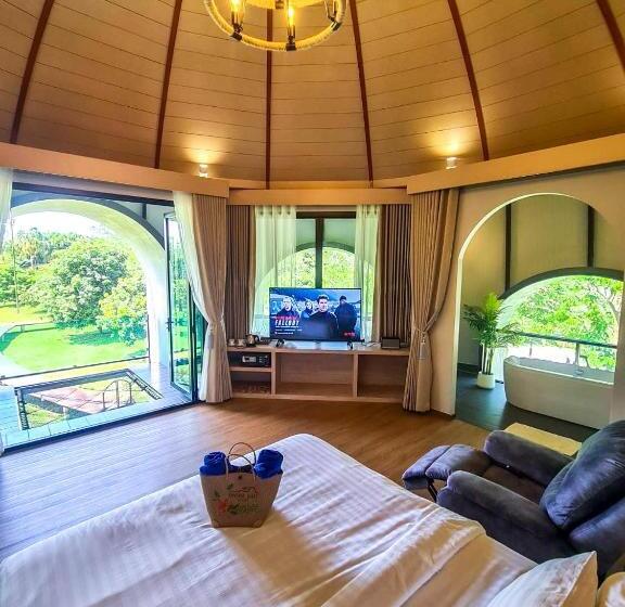 Вилла с 1 спальней и бассейном, Binlha Raft Resort