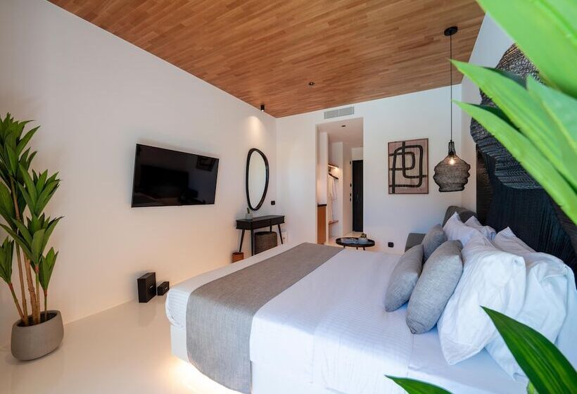 סוויטת ג'וניור עם בריכה, Ftelia Black Villas