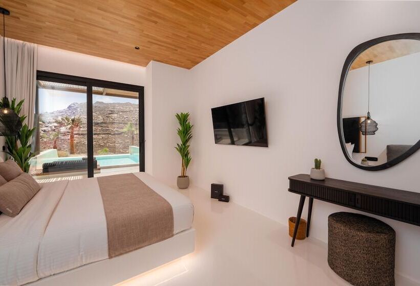 Полулюкс с Бассейном, Ftelia Black Villas