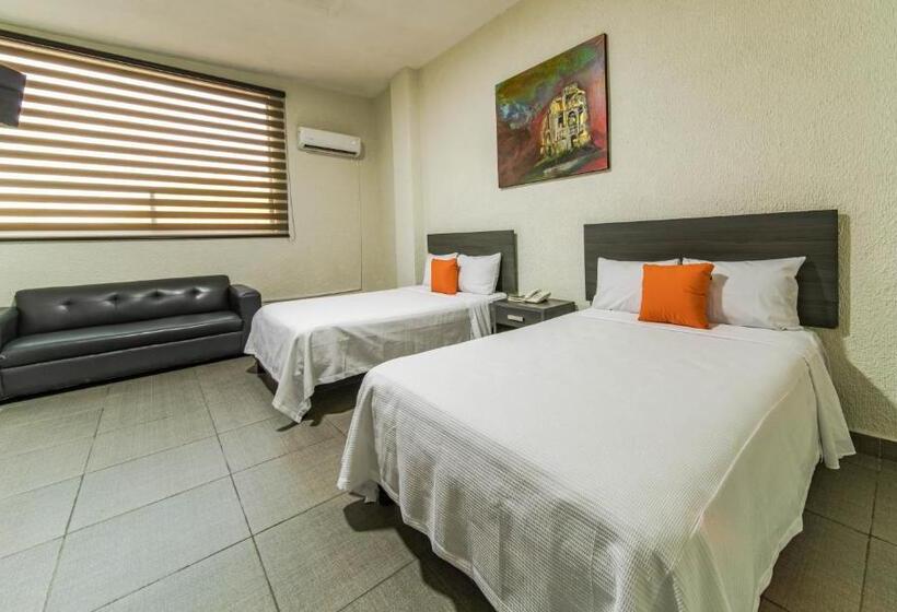 Quarto Estandar, Bed Bed Hotel Perla