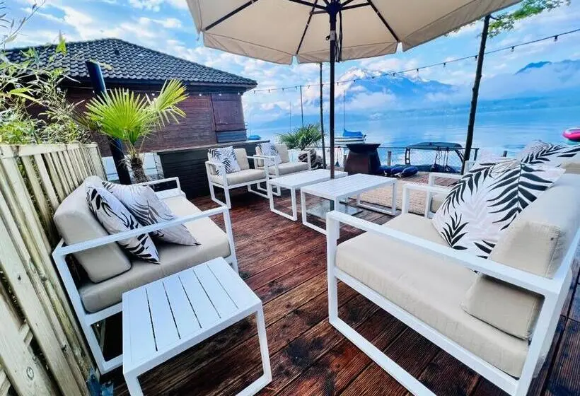 キングサイズベッドのスタンダードルーム, Boutique Hotel Niesenblick   Direkt Am Thunersee Gelegen Mit Self Check In & Digitaler Rezeption