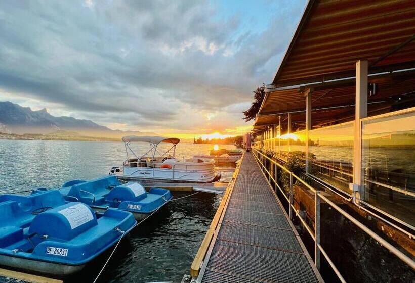 Номер Deluxe Вид на Море с Балконом, Boutique Hotel Niesenblick   Direkt Am Thunersee Gelegen Mit Self Check In & Digitaler Rezeption