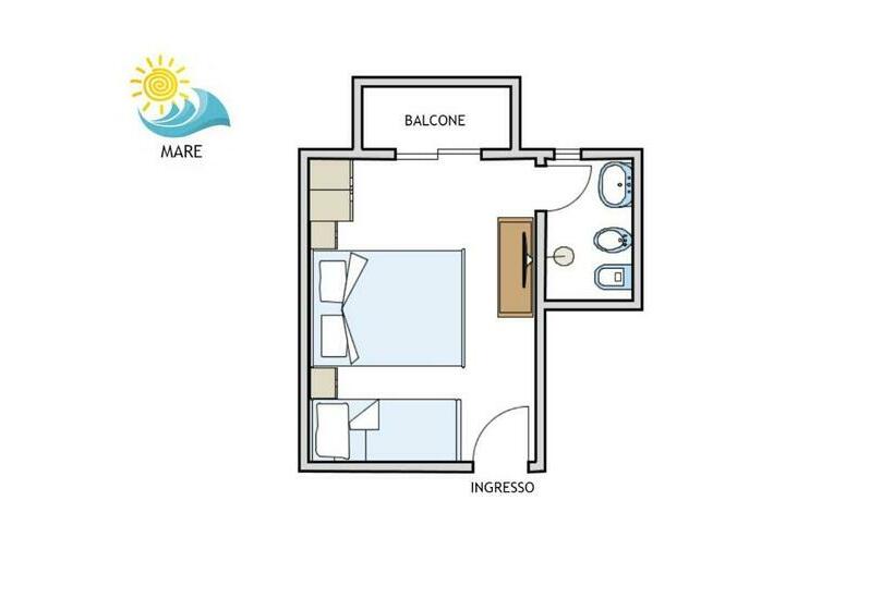 غرفة إقتصادية ثلاثية, Villa Sole Resort