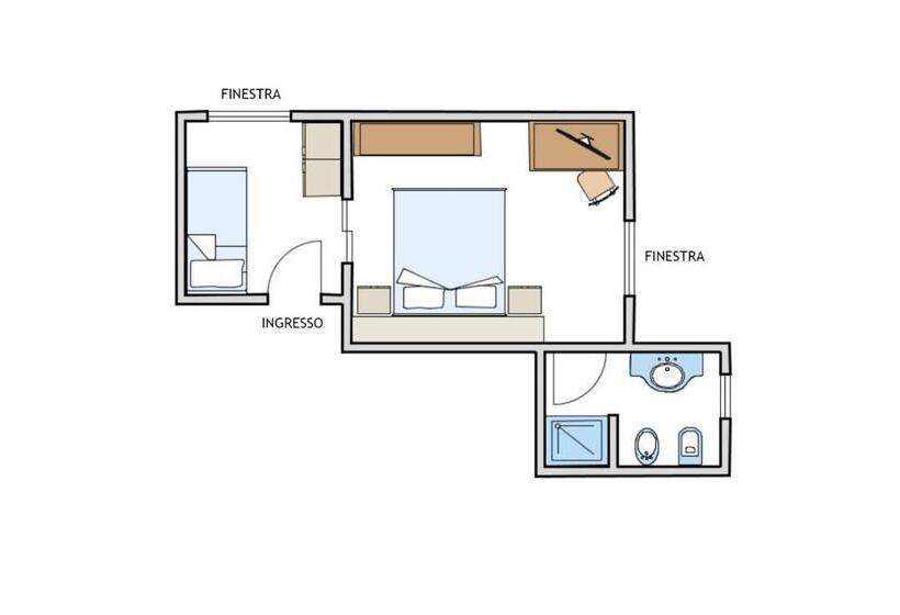 غرفة قياسية ثلاثية, Villa Sole Resort