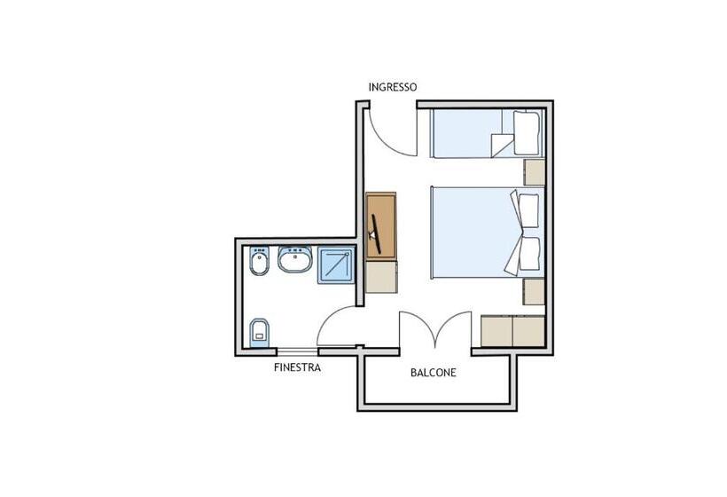 غرفة أساسية ثلاثية, Villa Sole Resort