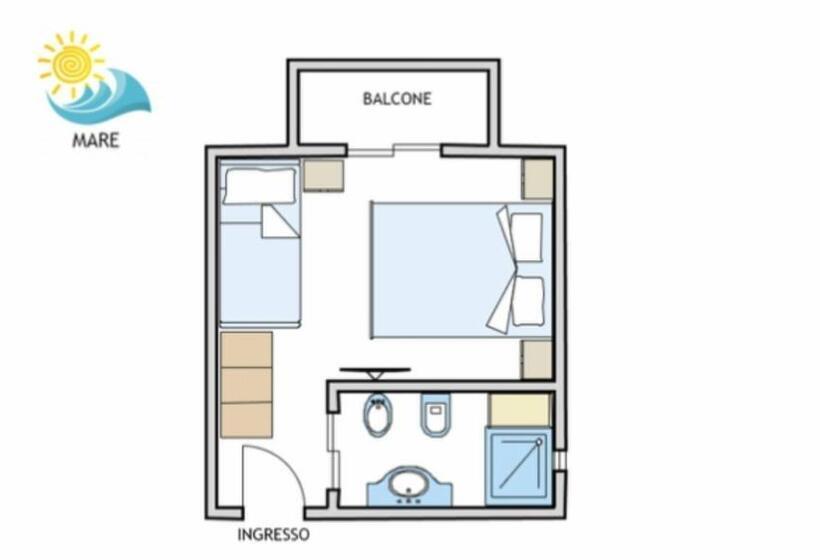 غرفة إقتصادية, Villa Sole Resort