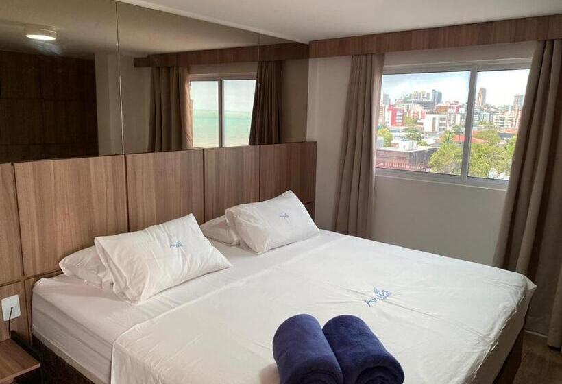 オーシャンビューデラックスルームバルコニー付き, Anjos Praia