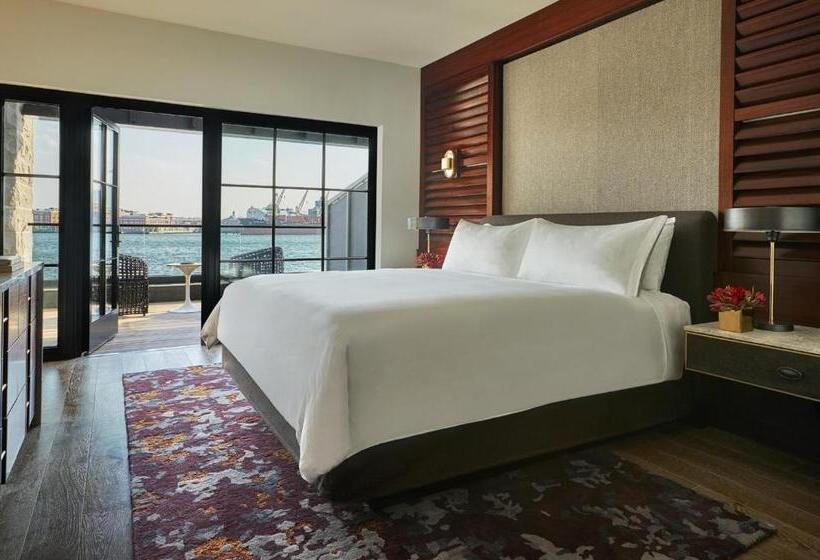 キングサイズベッド、ビュー付きデラックスルーム, Sagamore Pendry Baltimore