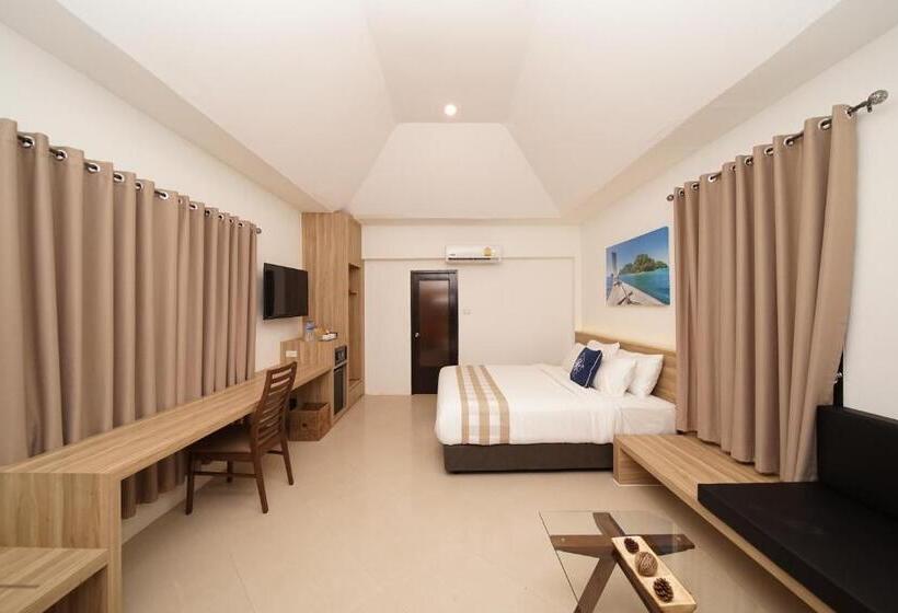 带大床的豪华间, Aquavana Haad Rin Resort