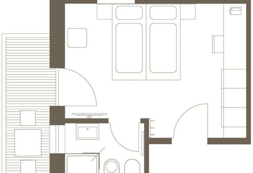 غرفة كمفورت مطلة على الجبل, B&b Boutiquehotel Clara