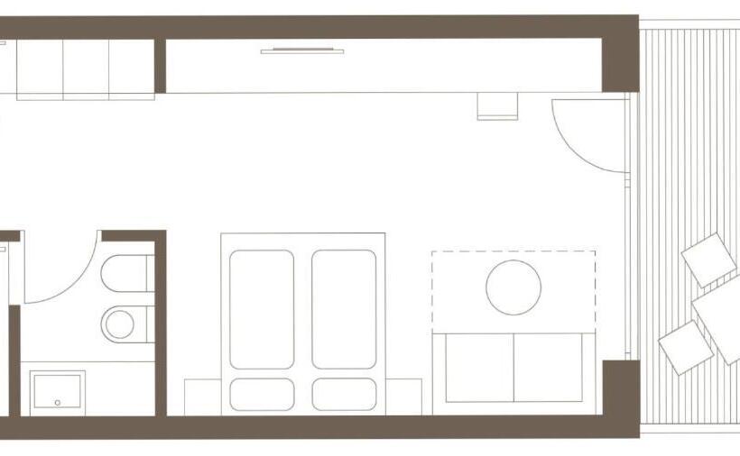 غرفة عائلية مطلّة علي الجبل, B&b Boutiquehotel Clara