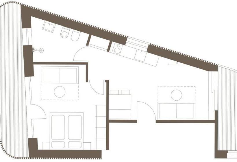 شقة بريميوم بغرفة نوم واحدة, B&b Boutiquehotel Clara