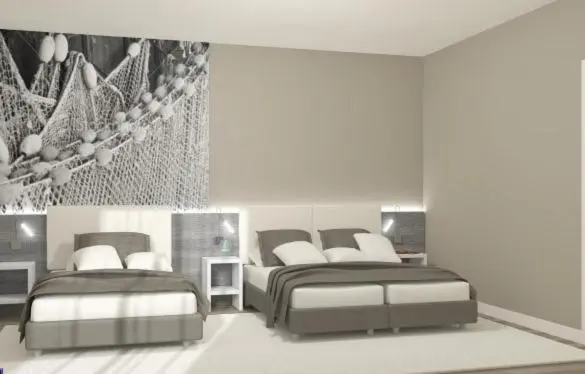 Standard 4-Bettzimmer mit Balkon, Lux