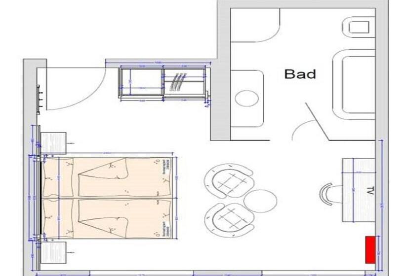 Номер Стандарт с Балконом, Vitalhotel Marienhof