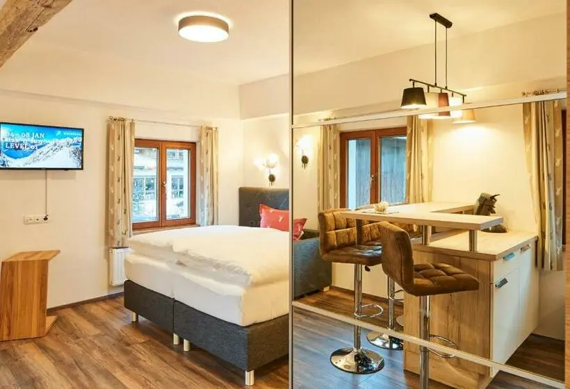 Huoneisto 1 Makuuhuone, Tirolerhof Appartementhaus