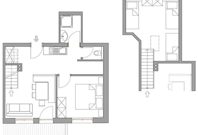 דירת שני חדרים עם מרפת, Tirolerhof   Appartementhaus