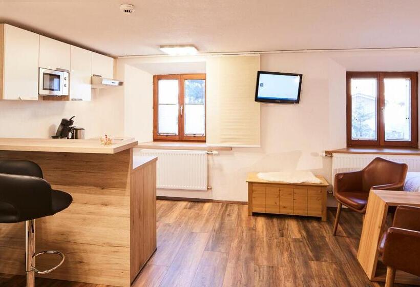 דירת חדר בקומת קרקע, Tirolerhof   Appartementhaus