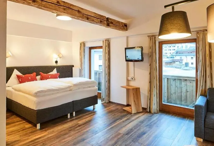 Huoneisto 1 Makuuhuone Parveke, Tirolerhof Appartementhaus