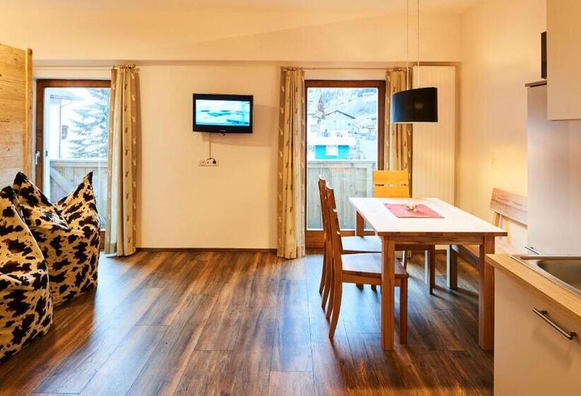 דירה בת חדר שינה 1 עם מרפסת, Tirolerhof   Appartementhaus