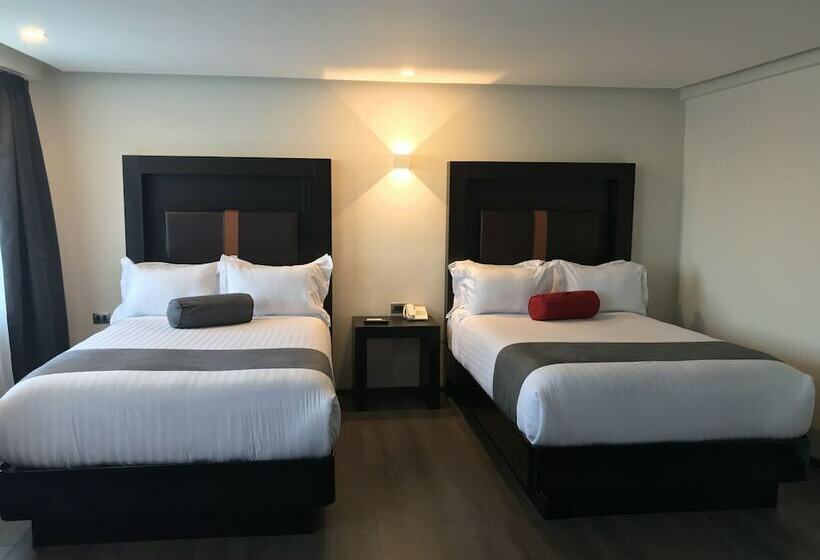 带2个双人床的标准工作室, Best Western Plus Metepec & Suites