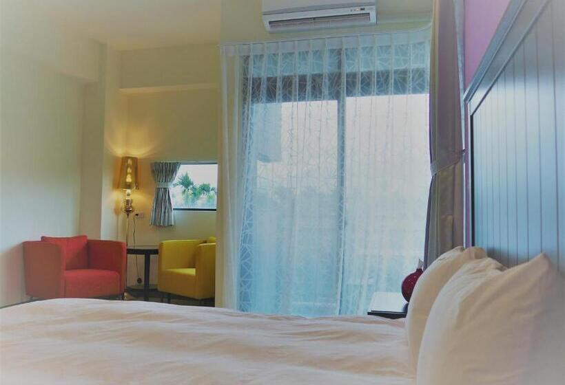 اتاق استاندارد سه تخته با چشم‌انداز, 集集16號 百大金質好客民宿