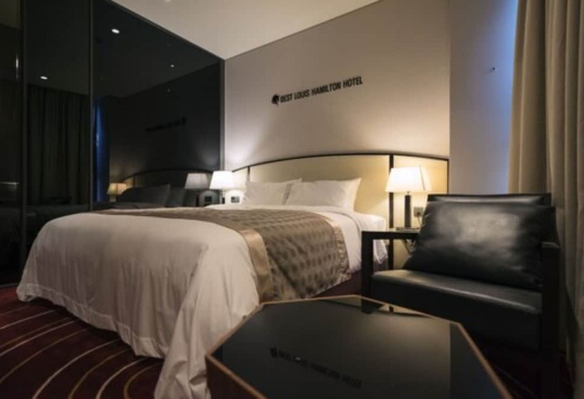 キングサイズベッドのデラックスルーム, Best Louis Hamilton Hotel Changwon