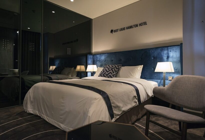 キングサイズベッドのデラックスルーム, Best Louis Hamilton Hotel Changwon