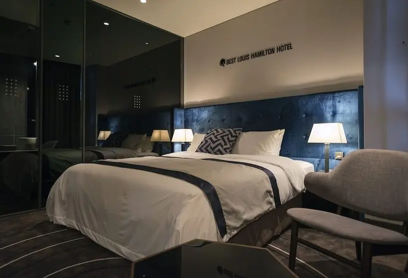Deluxe-huone King-vuode, Best Louis Hamilton Hotel Changwon
