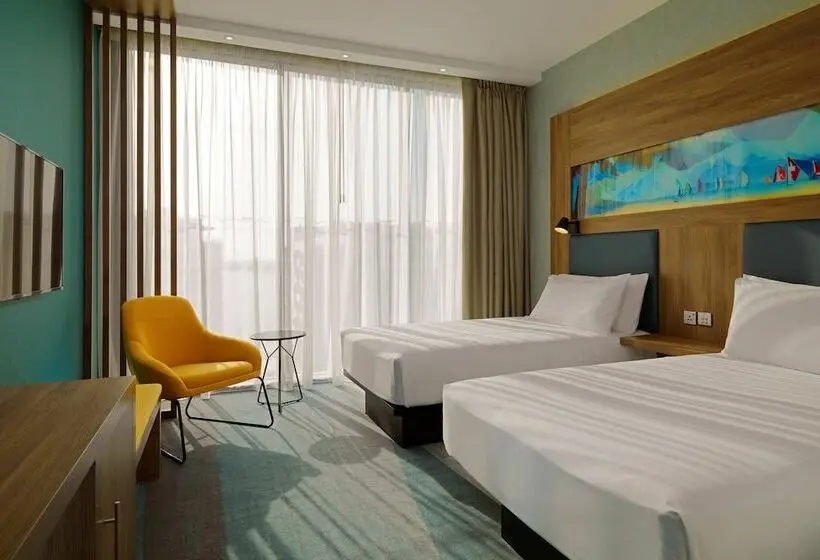 اتاق استاندارد با بالکن و چشم‌انداز دریا, Aloft Palm Jumeirah