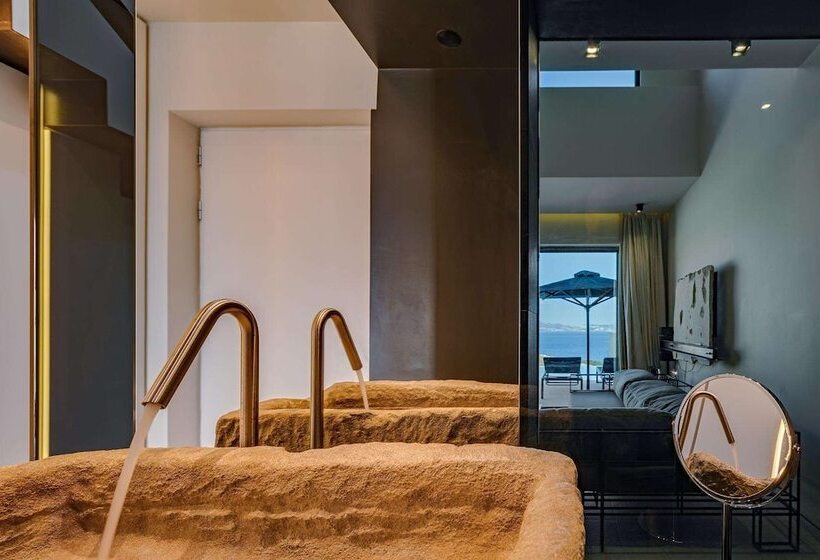 带海景的标准工作室, Cave Suites Milos