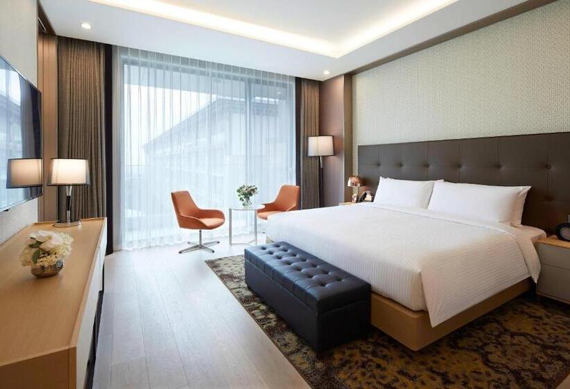 キングサイズベッドのデラックススイート, Marriott Jeju Shinhwa World