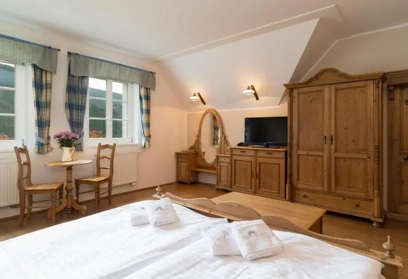 اتاق استاندارد با چشمانداز کوهستان, Pension Slunečnice & Panorama Restaurace Farma