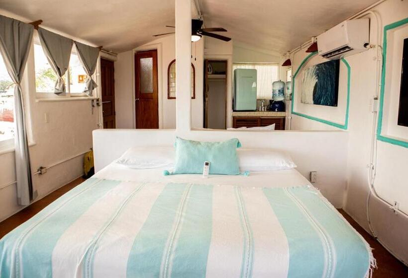 غرفة قياسية مطلّة علي البحر مزوَّدة بشُرفة, Sayulita Central